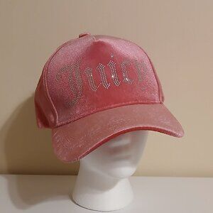 Juicy Couture Hot pink velour baseball hat